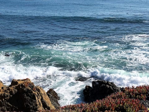 Enchanting Cambria home ocean view: 2-block walk