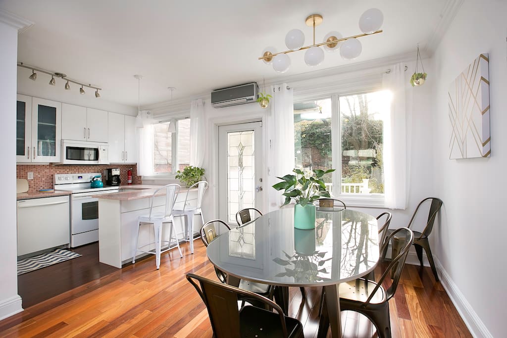 Dining/kitchen area.
