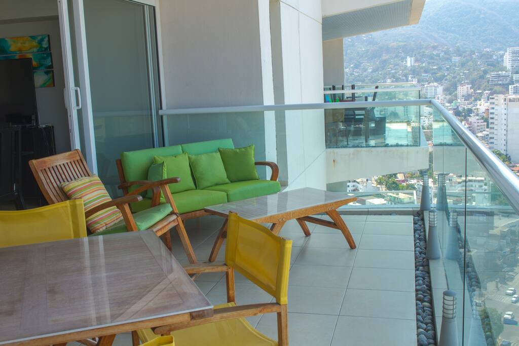 Terraza equipada con vista.