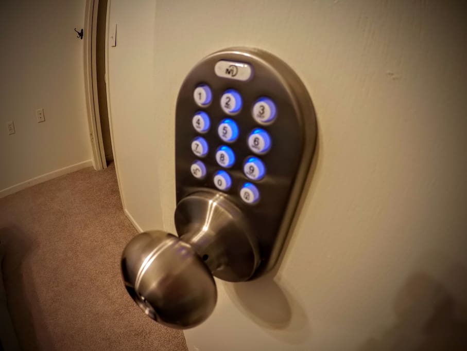 Each door locks for privacy and security