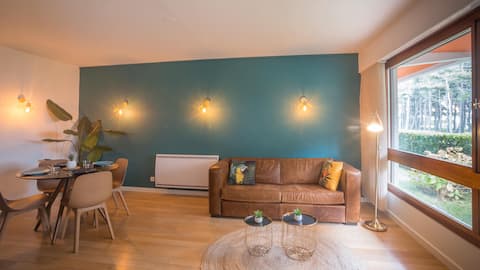 Appart proche centre ville , à 50 m de la plage