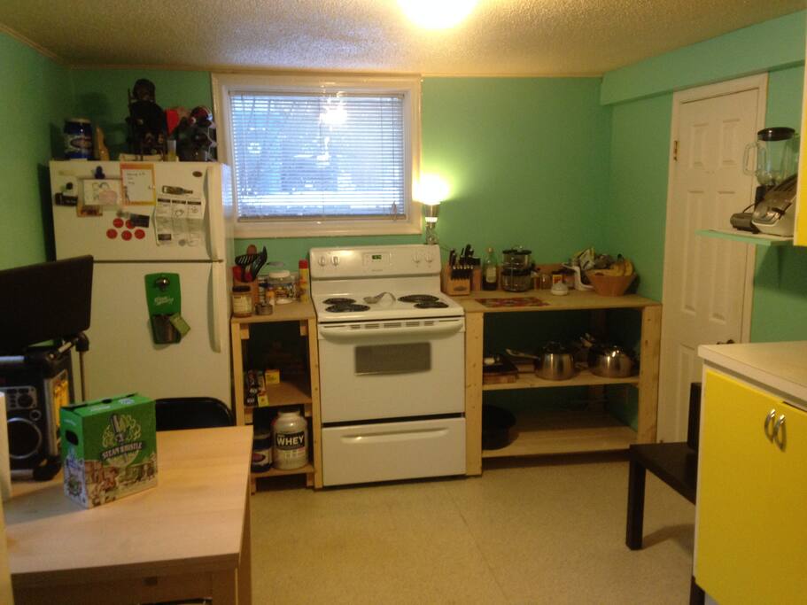 Fully stocked kitchen