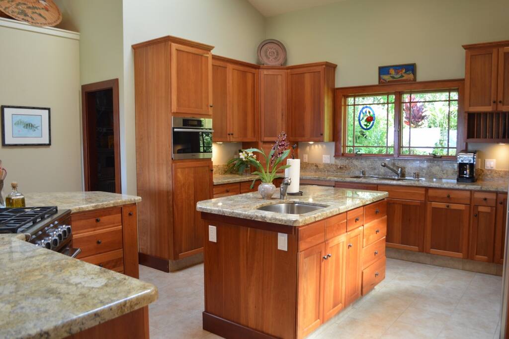 Well stocked gourmet kitchen to cook or talk with the chef.
