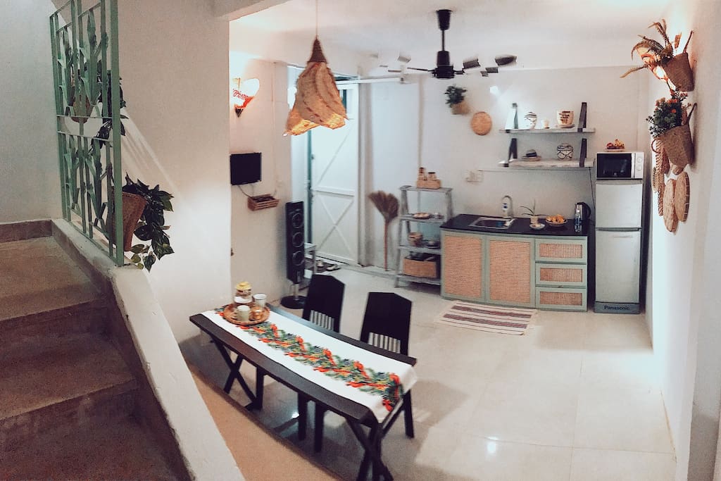 Common place on ground floor with kitchen
