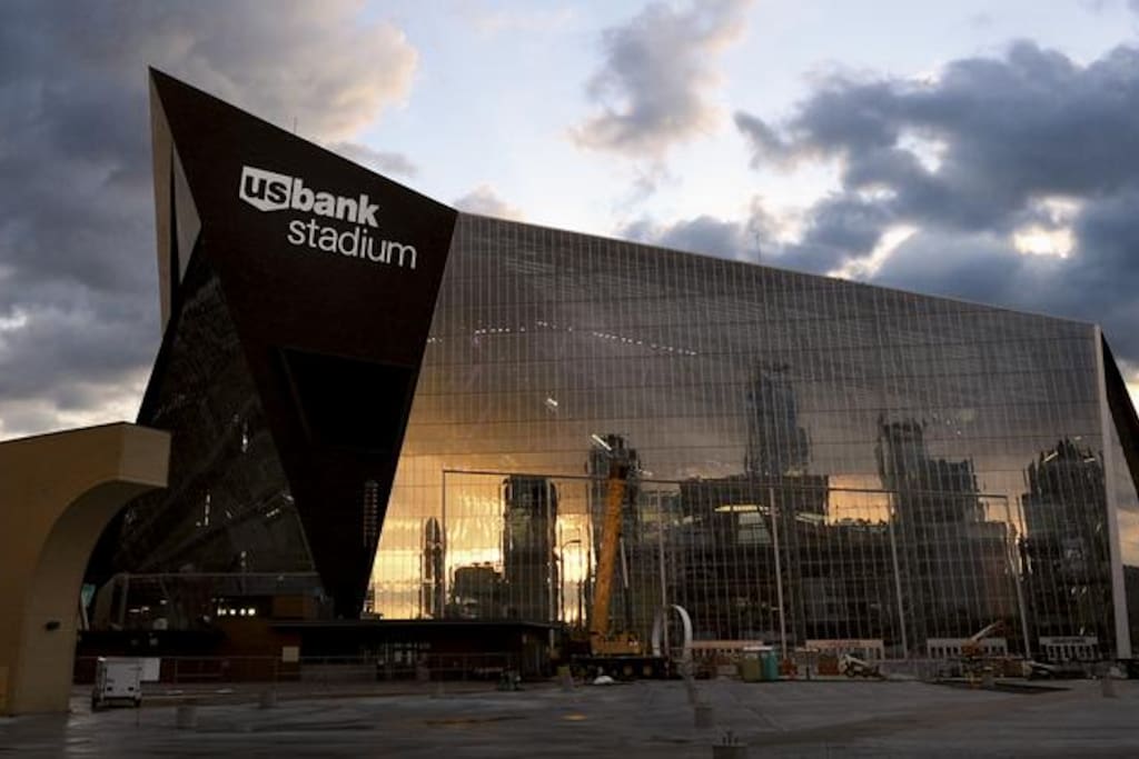 U.S. Bank Stadium is just outside my door