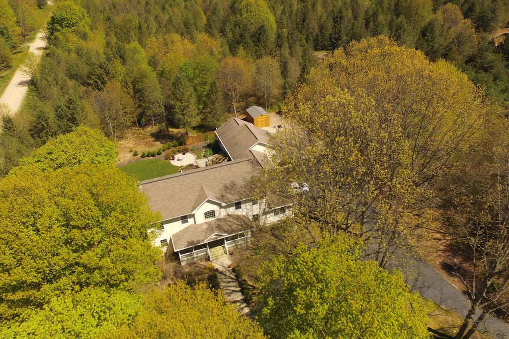 Ariel view of our home.