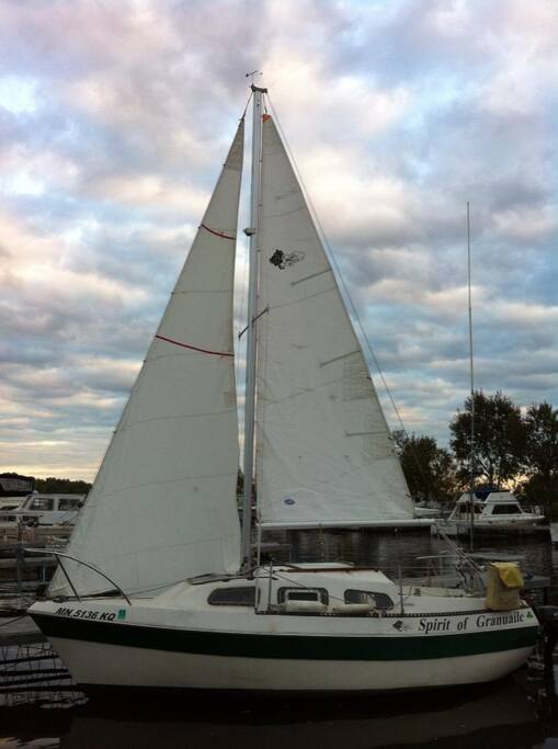 Docked with full sails!