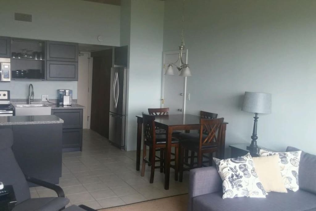 Dining area-place settings for four