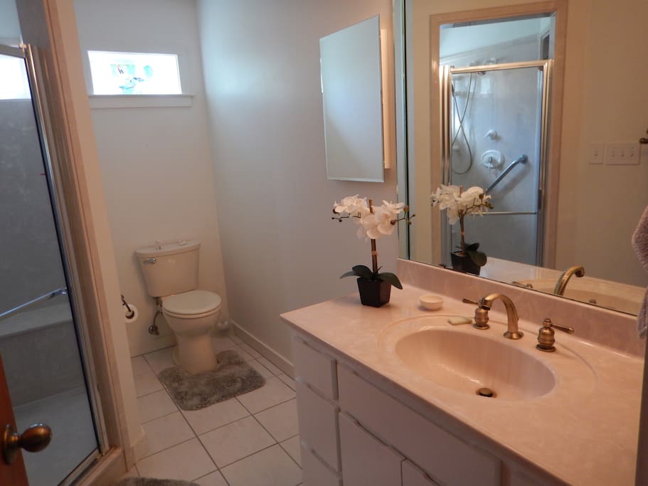 His and hers master bath.
