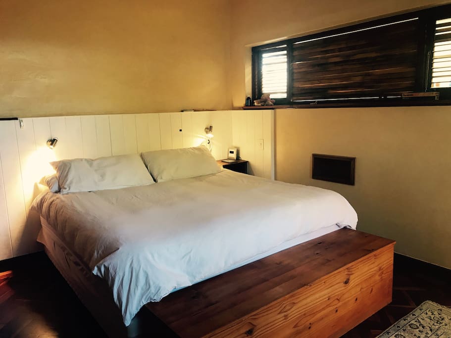 Master bedroom with extra king size huge bigly bed, believe me, it's great. Excellent mattress.
