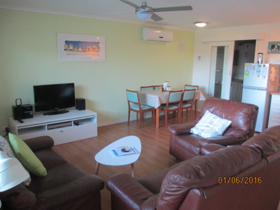 lounge and dining area