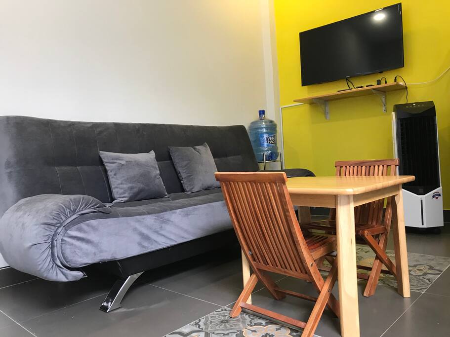 Ground floor: sitting room, living room and kitchen