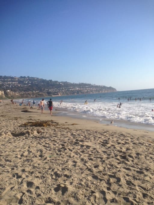 This is the beach... just about 15 minute, view filled walk down!!