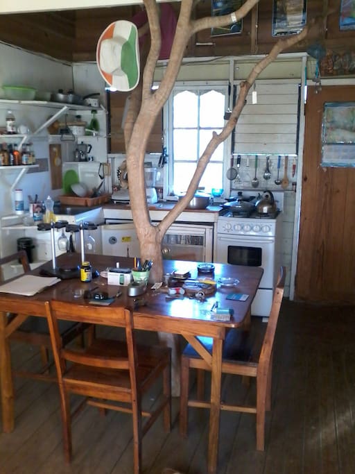 Complete kitchen for use with Central dining table complete with tree of life centre peice