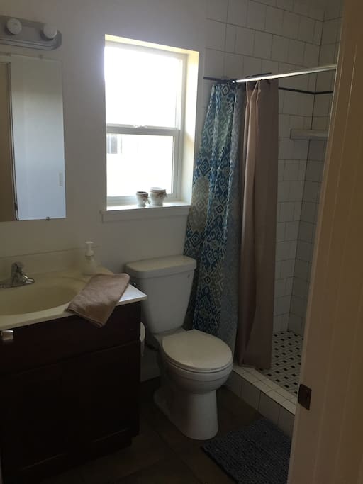 bathroom with walk-in shower