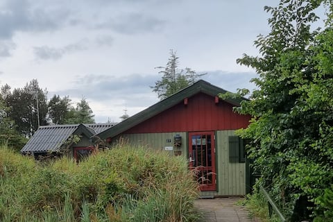 Cottage with 3 terraces near nature, beach and forest