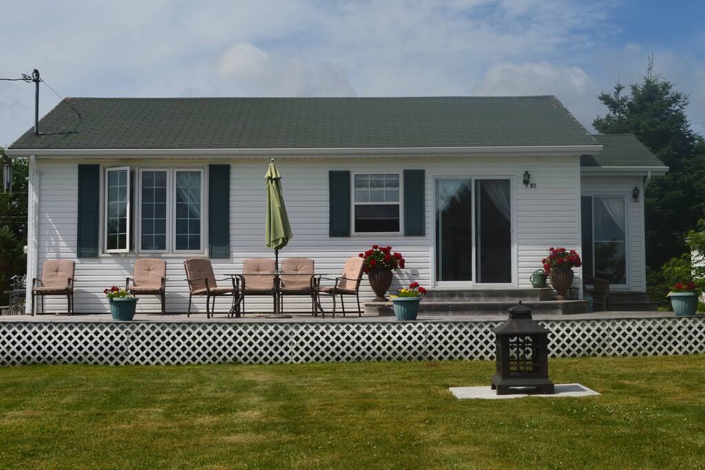 Front view of the cottage