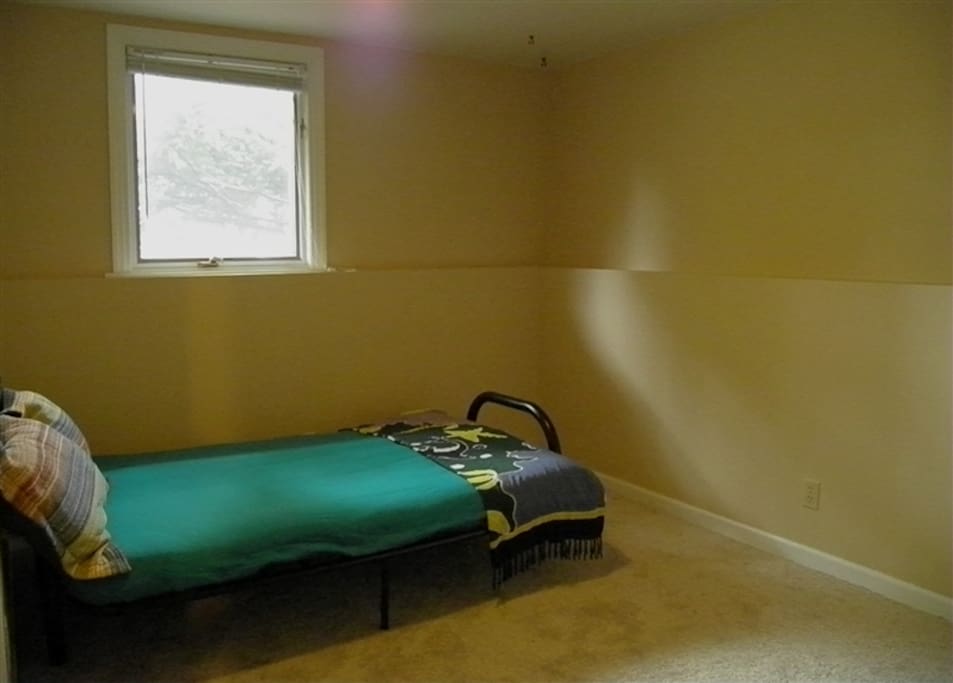 Lots of light, plus desk & dresser