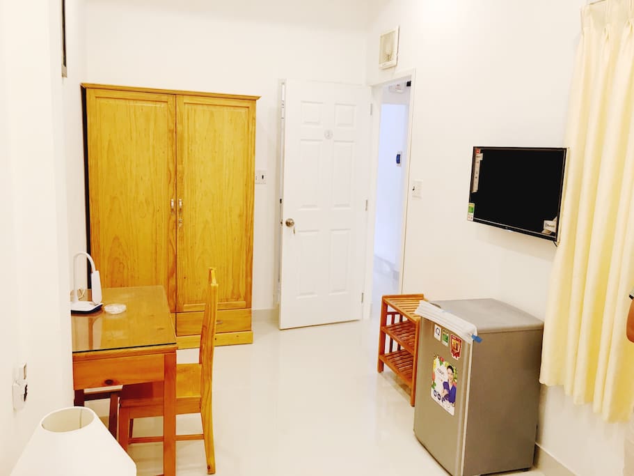 Cozy bedroom with fully furnished