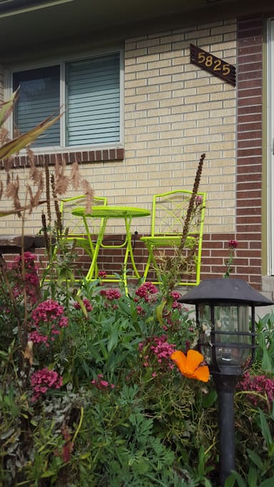 Hang out on the sunny front porch with your morning coffee.