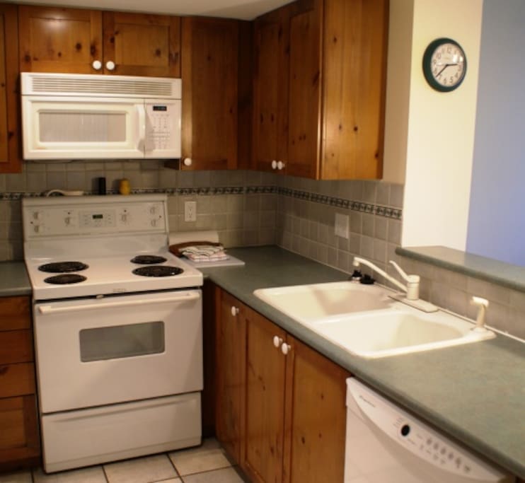 Kitchen Stove and Microwave