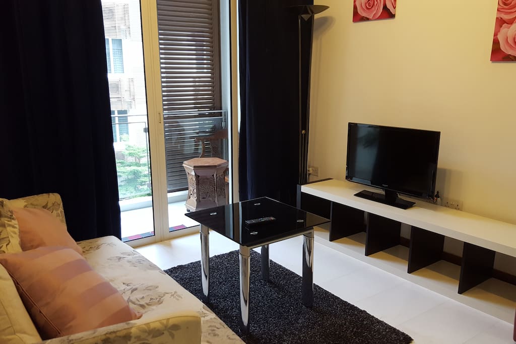 Living room with TV