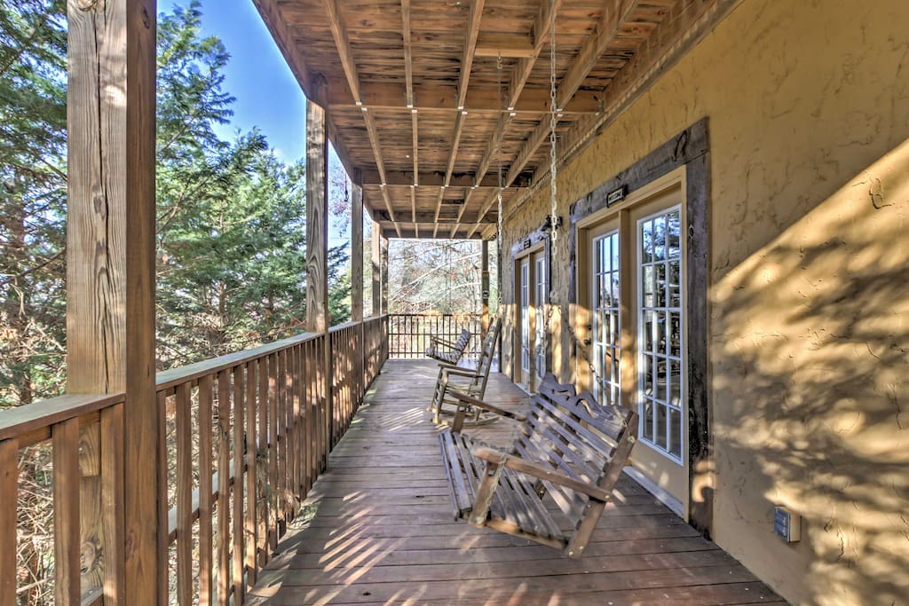 The wrap-around porches will quickly become your favorite places to sip your morning coffee.