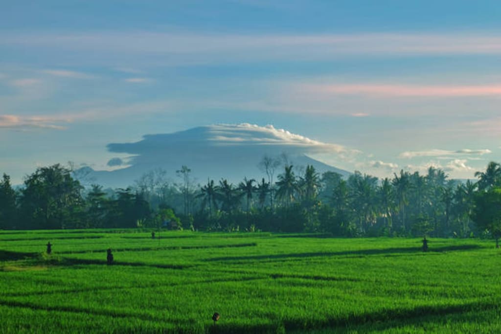 Mt Agung view from your balcony