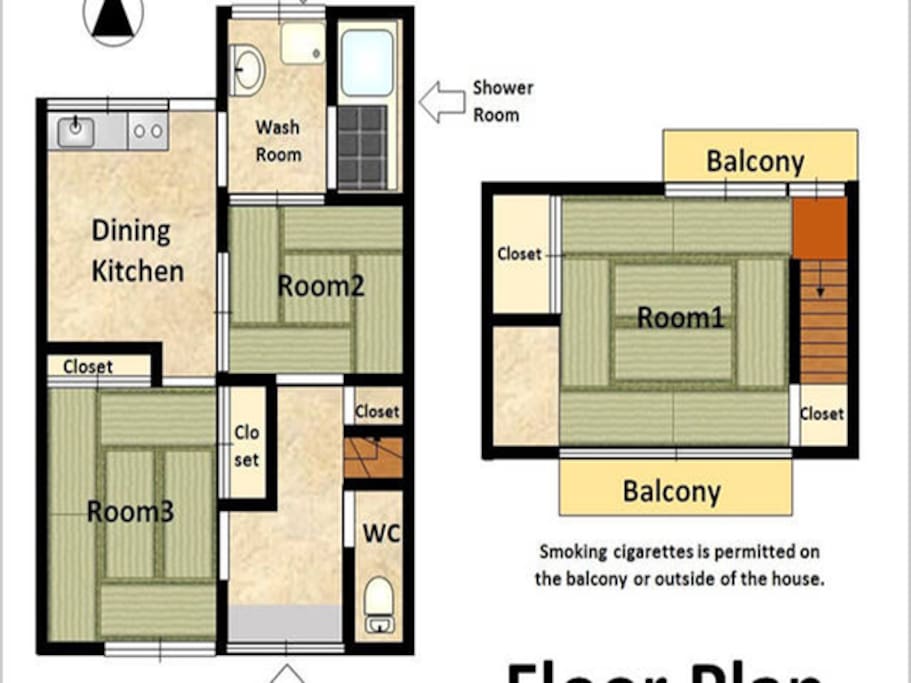 House map.
We are 1st and 2nd floor.