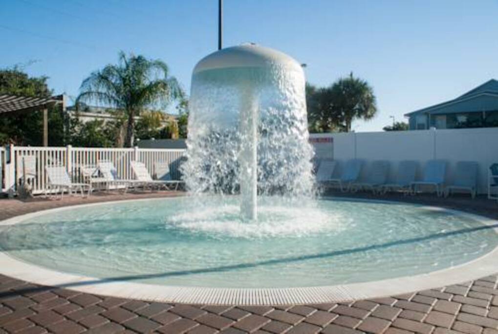 Kids love the fountain!