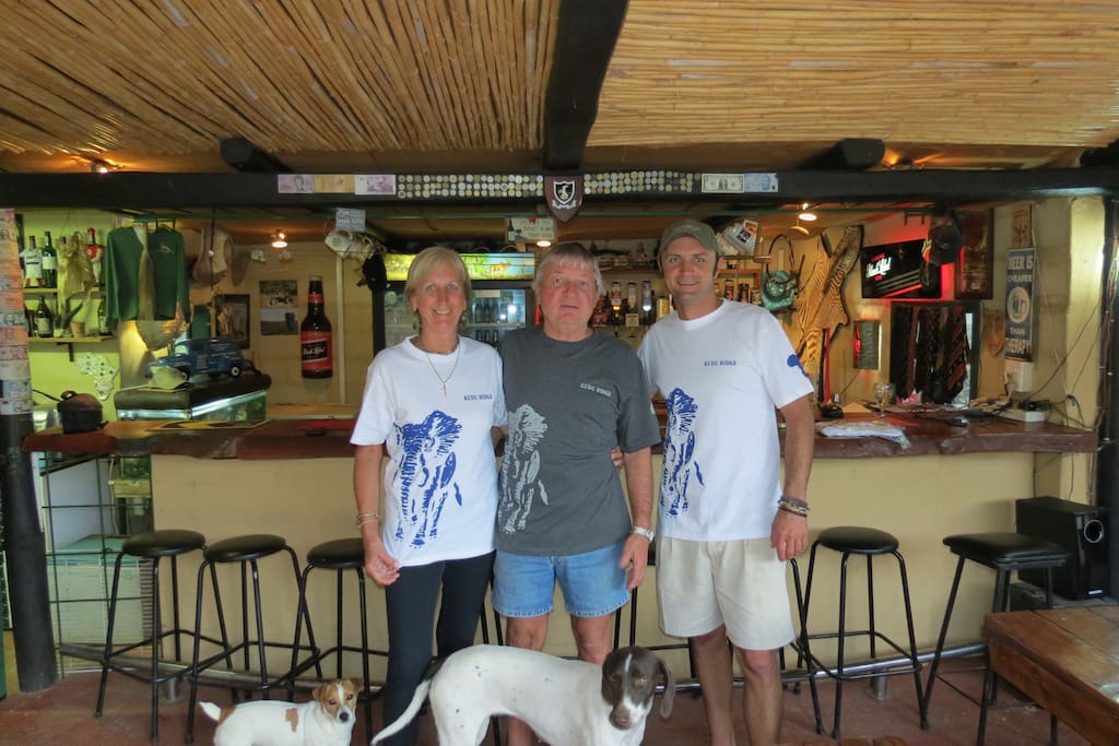 Your hosts Jenny, Brian, Andrew and our beloved companions.