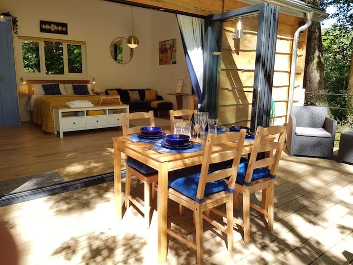 New Forest Luxury Cabin With Sauna Couples Retreat - Lyndhurst