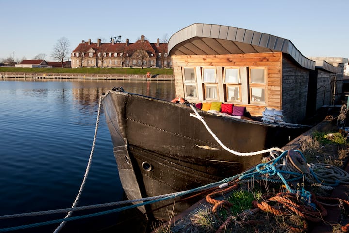Houseboat in Copenhagen.