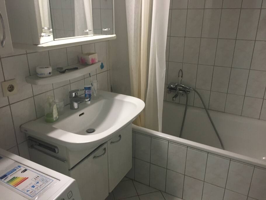 The toilet with washing machine