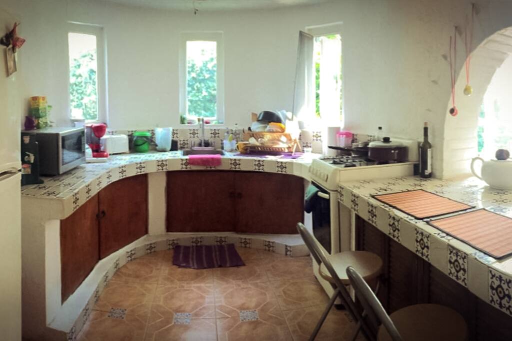 Cocina muy amplia.