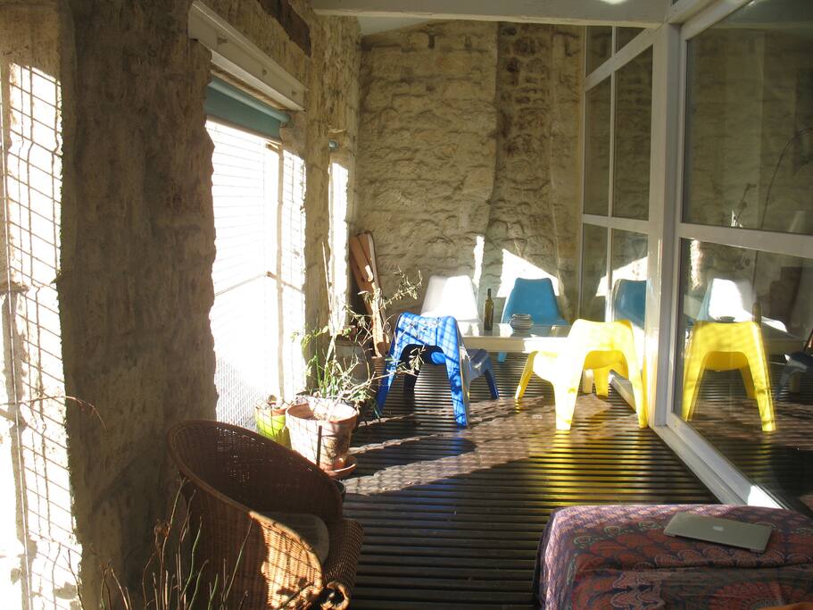 grande terrasse extérieure