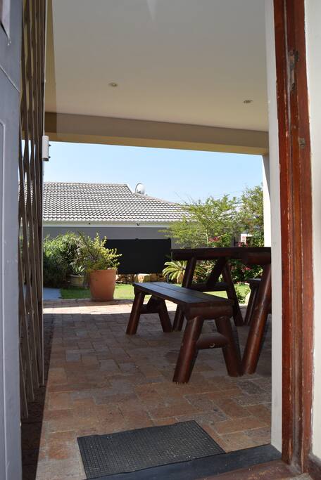 Garden view patio