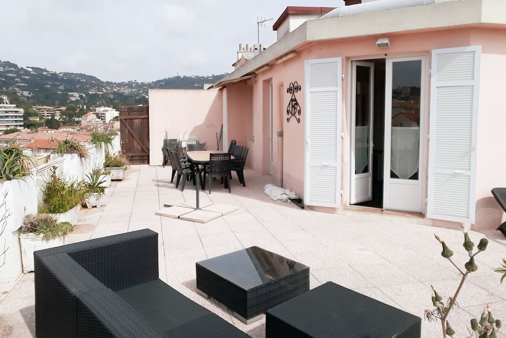 Terrasse en angle