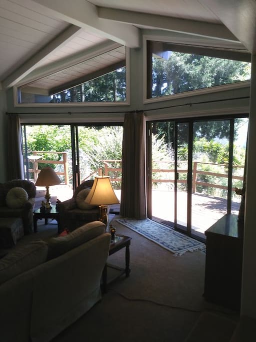 Beautiful windows! Beautiful Views! Access to back deck.