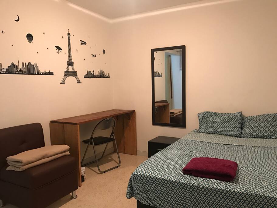 The Sleeping half of your room.