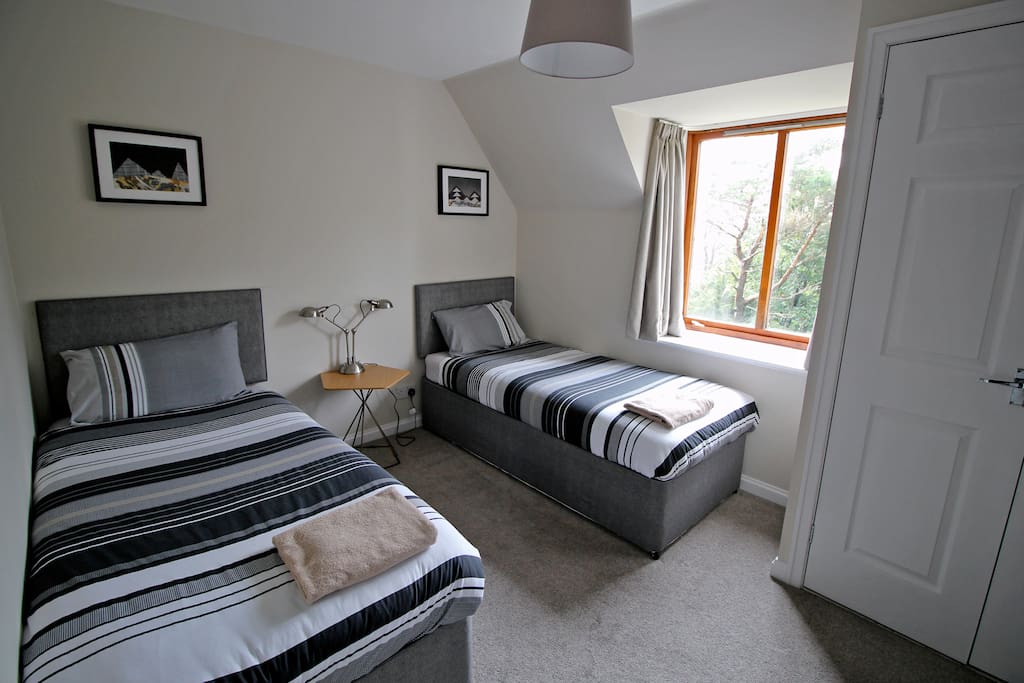 One of the twin bedrooms