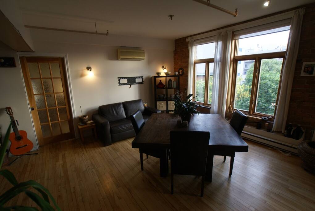 Sunny dining room.