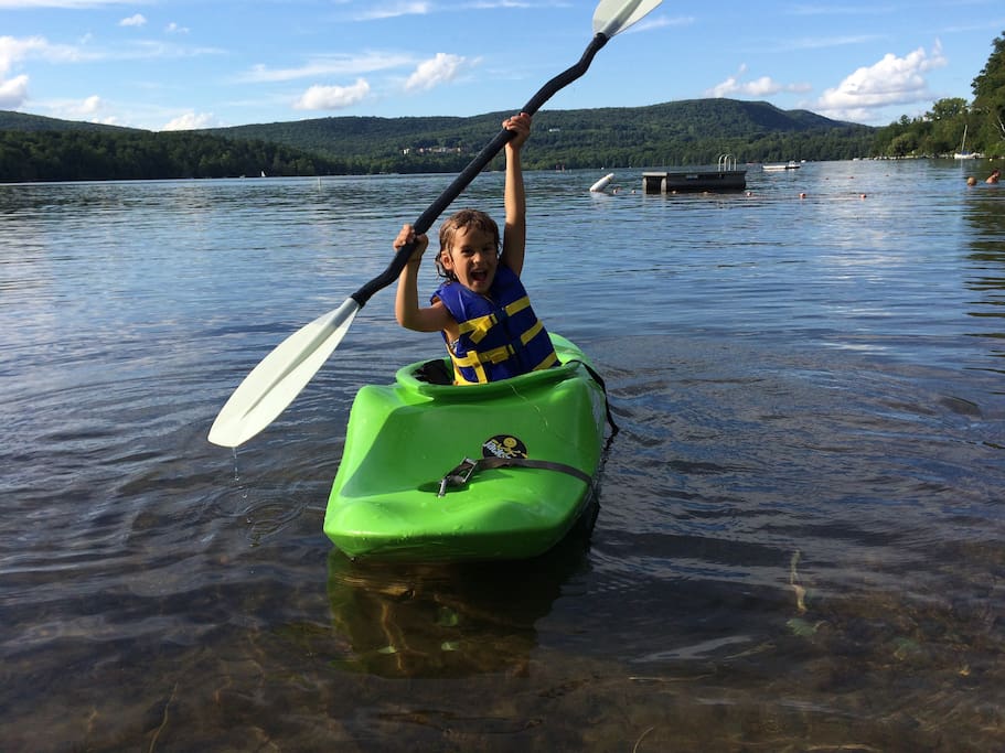Kids' kayak at your disposal