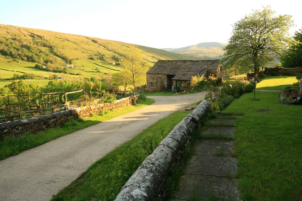 View from the front garden looking west.