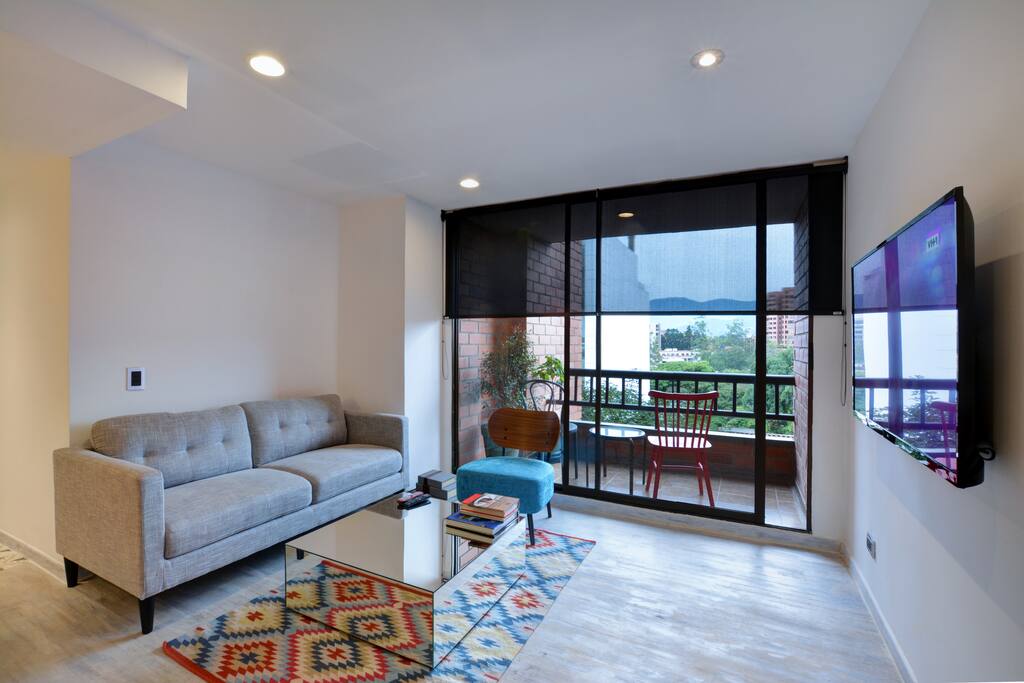 A social space where you can relax, watch your favorite movie at nigth
