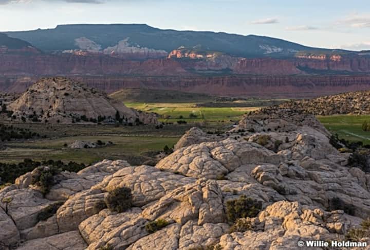Sandstone domes overlooking Teasdale