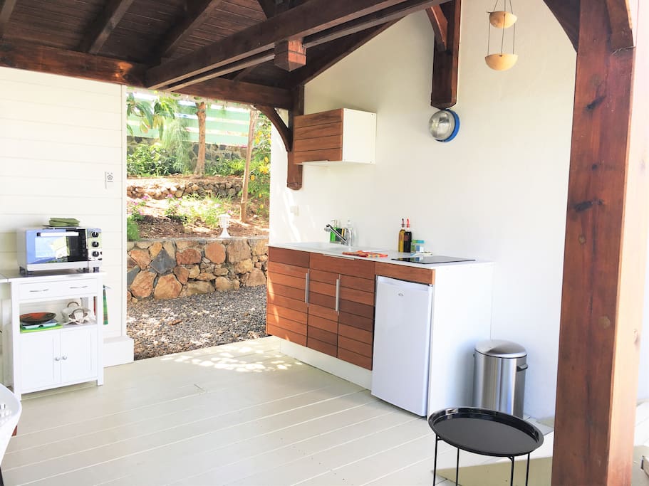 Cuisine extérieure du studio manguier