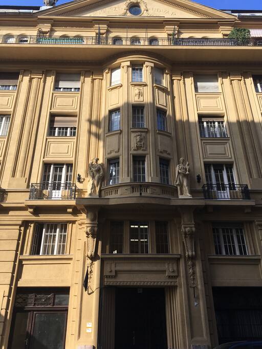 Entrance to the building