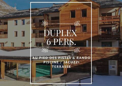 Large equipped apt, balcony, swimming pool, foot of the slopes
