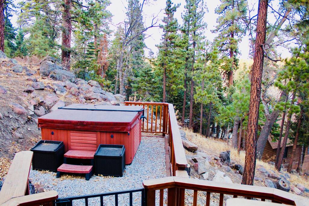 Private hot tub at Star by Bear